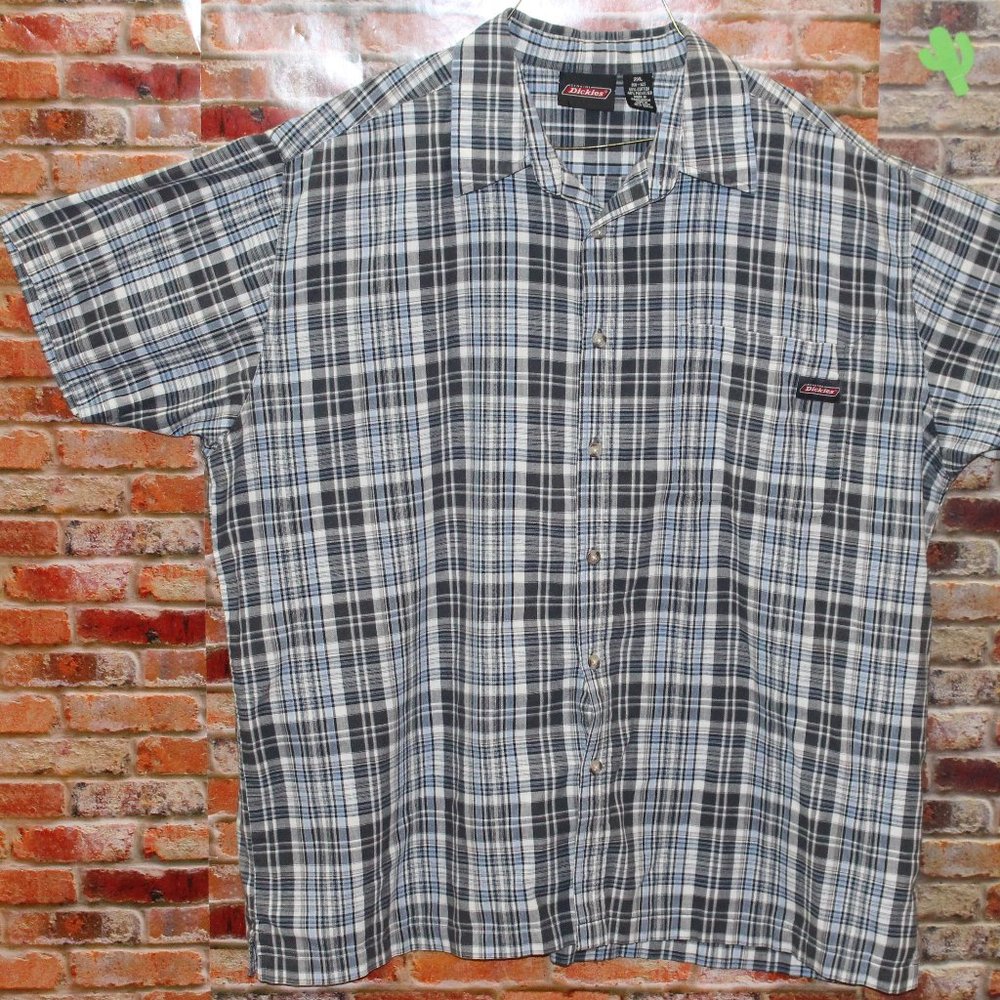 Plaid Dickies 2XL short sleeve Casuel shirt